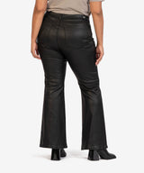 Ana Coated High Rise Flare Pant Black