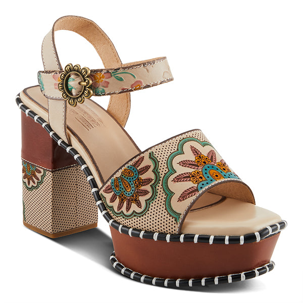Gogetem Heels Beige Multi