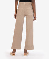Charlotte Wide Leg Crop Pants Stone