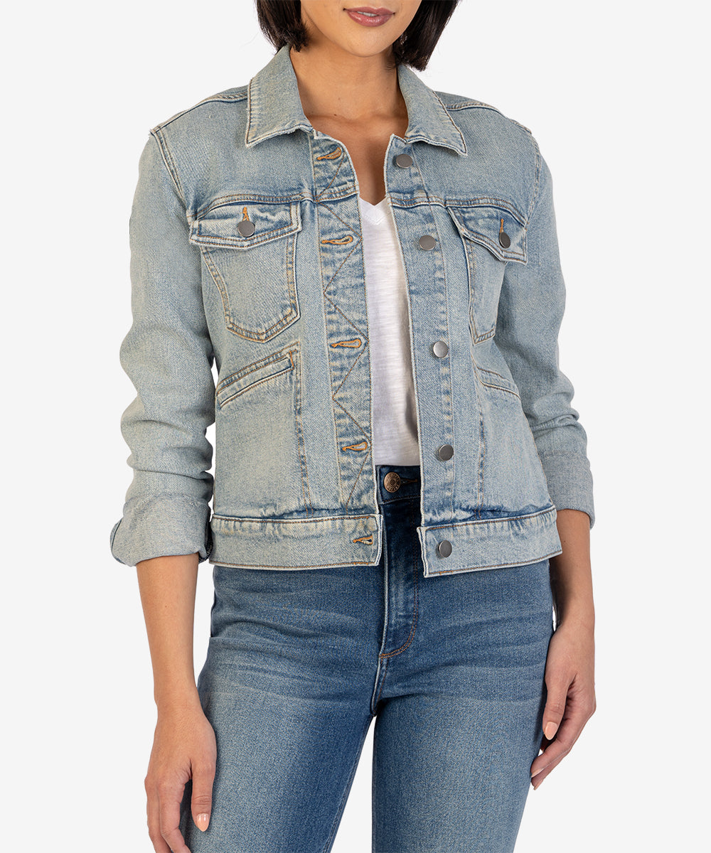 Anne Welt Pocket Denim Jacket Cultivate