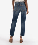 Rachael Hi Rise Mom Button Fly Closer