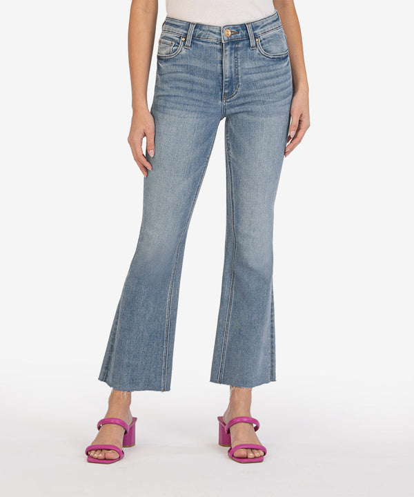 Kelsey Hi Rise Ankle Flare Jeans Comprehensive