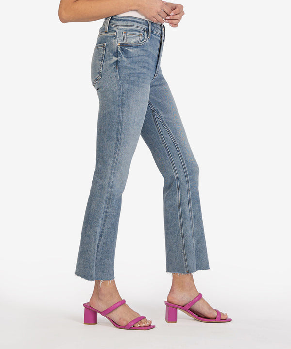 Kelsey Hi Rise Ankle Flare Jeans Comprehensive