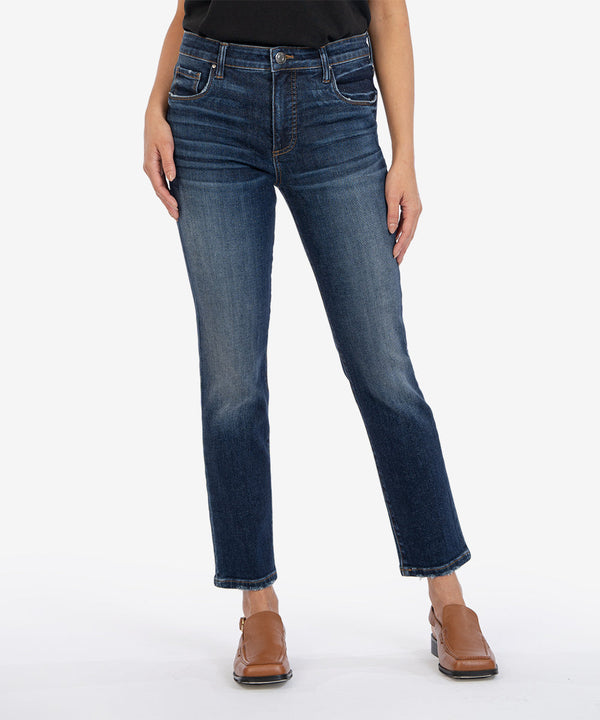 Reese High Rise Regular Hem Ankle Straight Jeans Enchantment