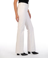Ana High Rise Flare Corduroy Patch Pocket Pants Pearl