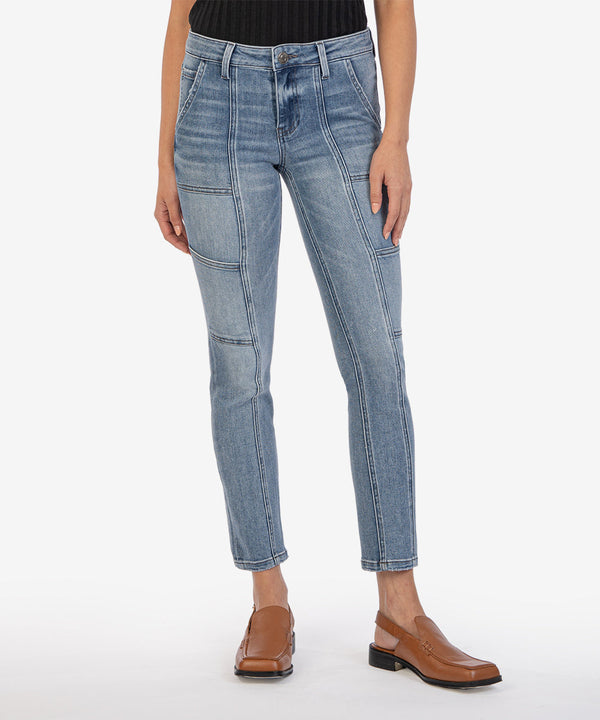 Reese Pork Chop Pocket Ankle Straight Jeans Character