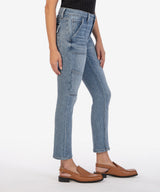 Reese Pork Chop Pocket Ankle Straight Jeans Character