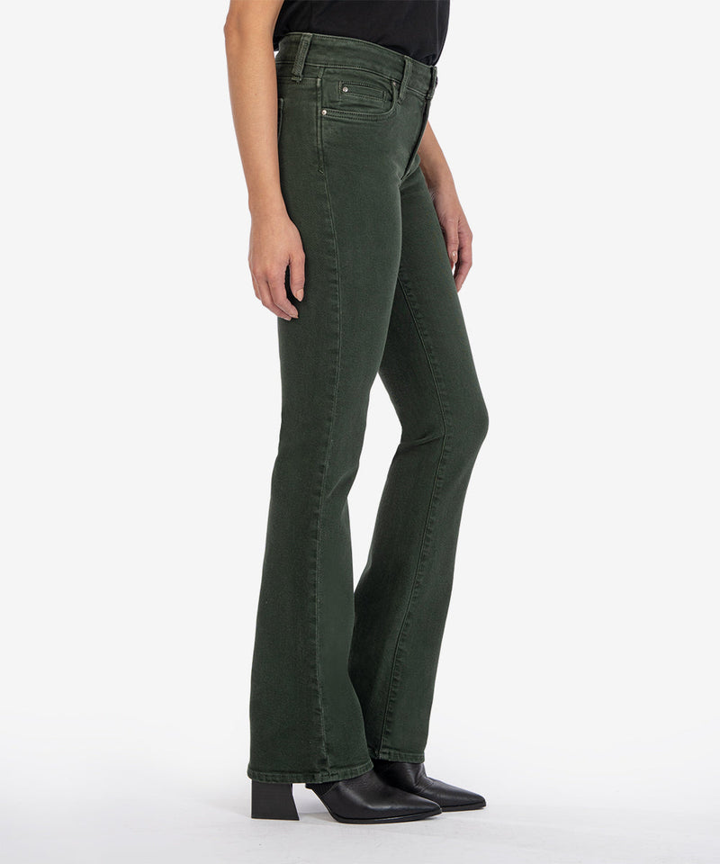 Natalie Mid Rise Bootcut Pants Deep Forest