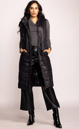 Larisa Long Vest Black
