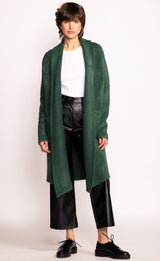 Stockport Long Sweater Jacket Green