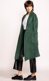 Stockport Long Sweater Jacket Green