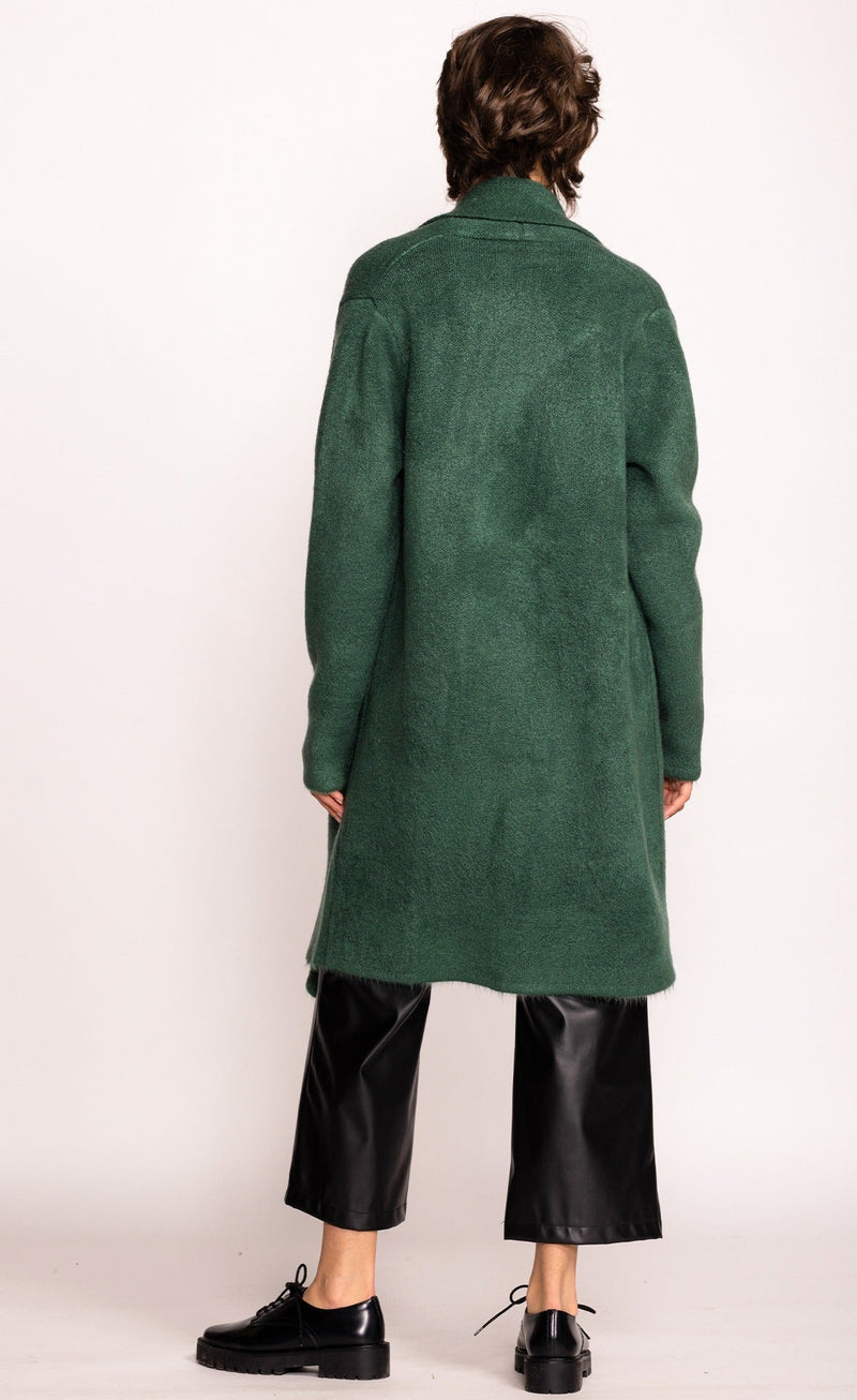 Stockport Long Sweater Jacket Green