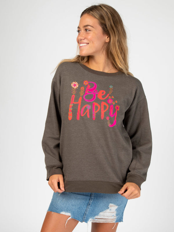 Be Happy Comfy Pocket Sweatshirt