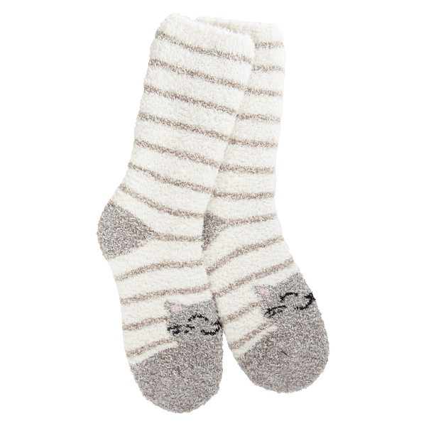 Knit Pickin' Fireside Crew Socks Cat Stripe