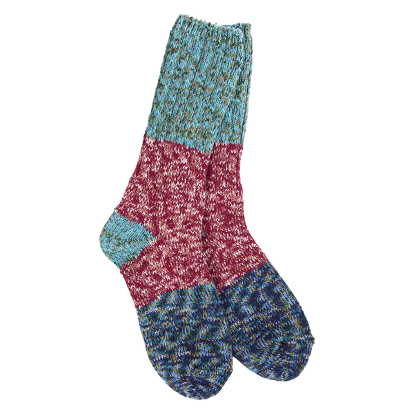 Weekend Ragg Crew Sock Cranberry Multi