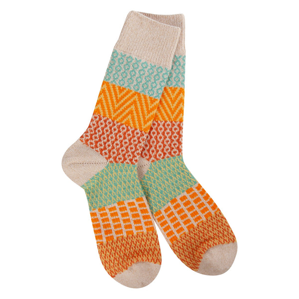 Weekend Gallery Crew Socks Wheat