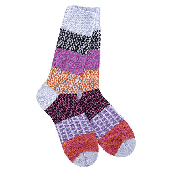 Weekend Gallery Crew Socks Lavender