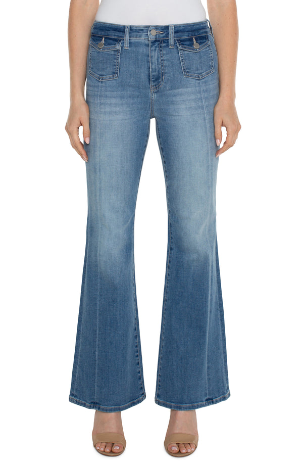 Hannah Flap Front Pocket Flare Jeans Overlook
