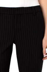 Kelsey 29" Knit Trouser  Rust/Black Dash