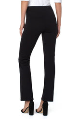 Pearl Full Length Pintuck Ponte Flare Black