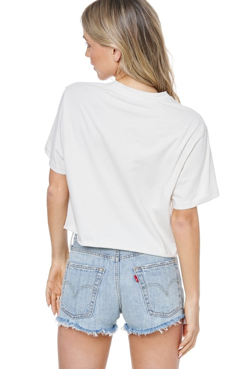 American Cowgirl Vintage Cropped Tee