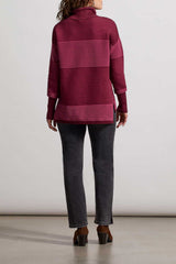 Audrey Emb. Side Slit Straight Ankle Stone Black