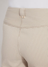 Kate Printed Wide Leg Crop Pants Khaki Ledger Lines