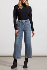 Brooklyn Button Fly Crop Wide Leg True Vintage