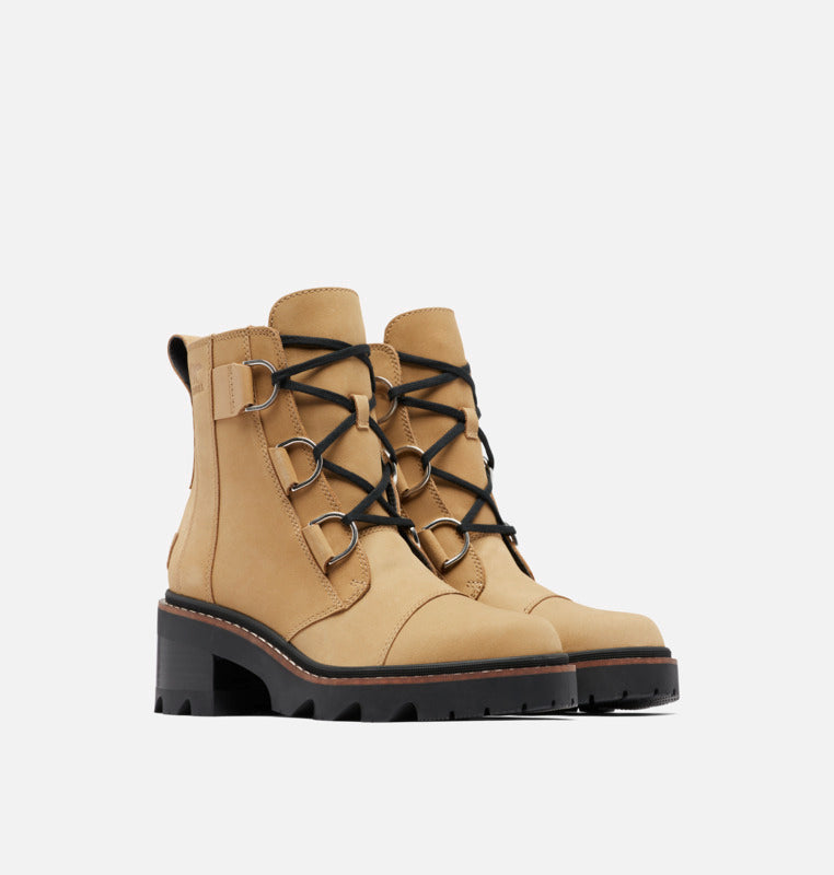 Joan Now Lace Boot Caribou Buff + Black