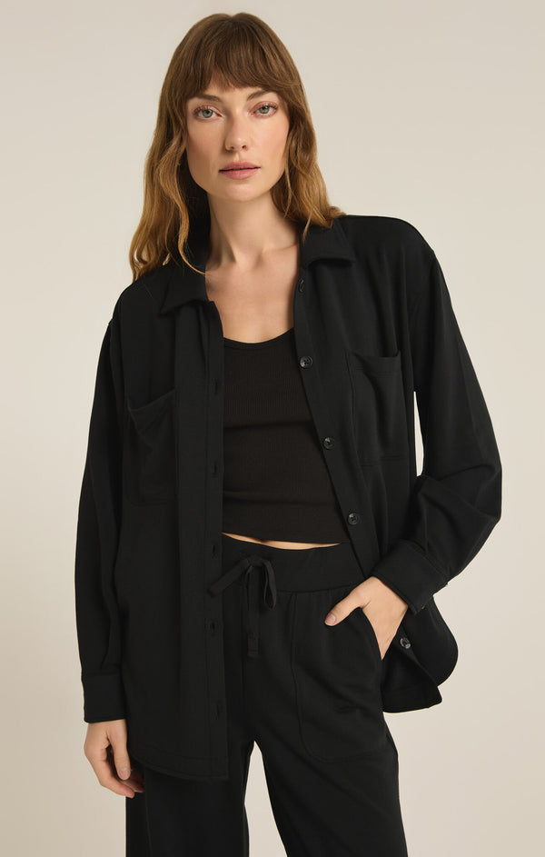 Layover Top Black