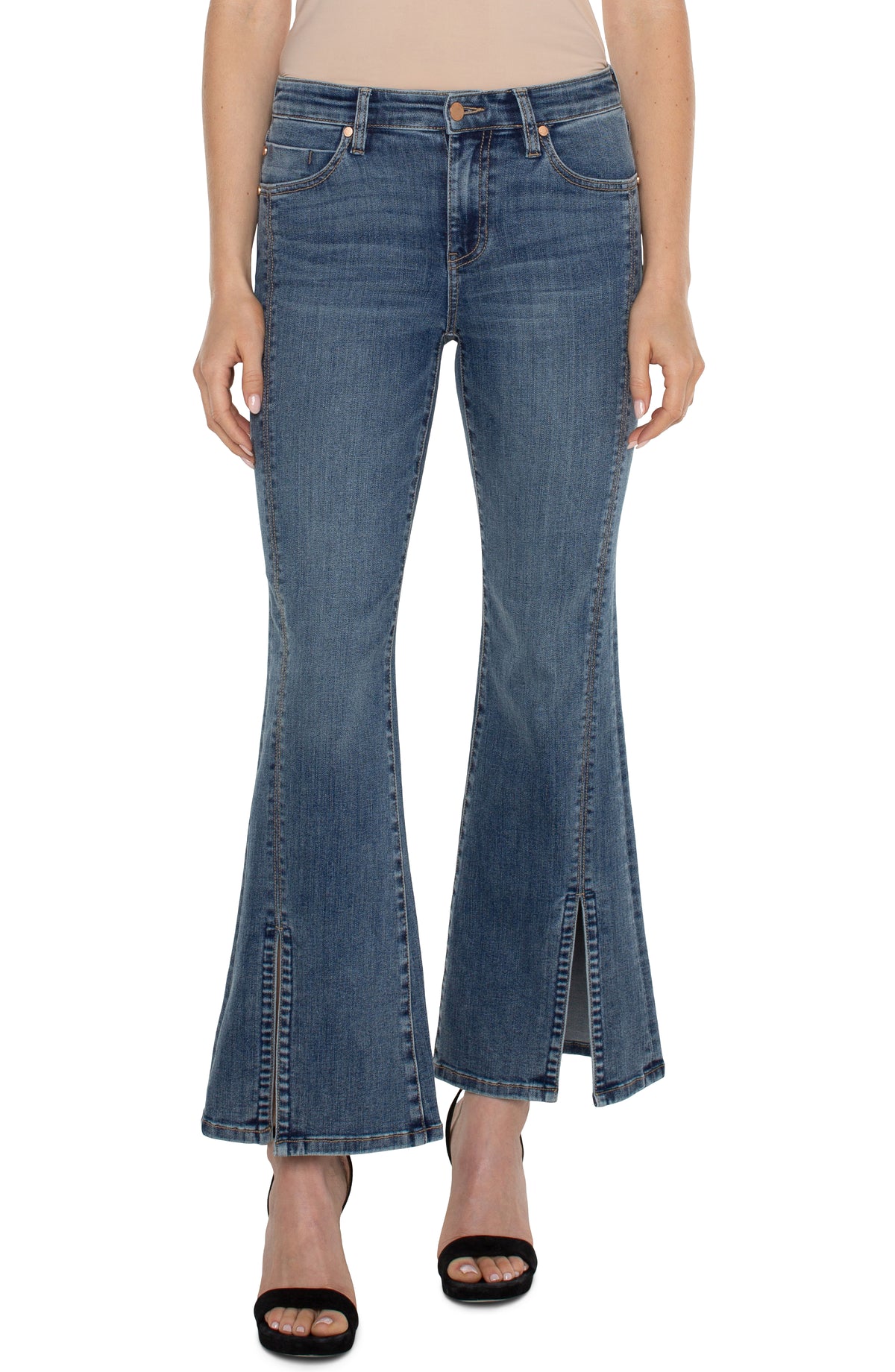 Hannah Seamed Front Flare Jeans Tulane