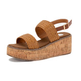 Jeju Platform Sandals Tan