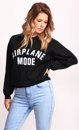 Catch Flights Sweater Black