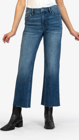 Kelsey High Rise Ankle Flare Jeans Royal