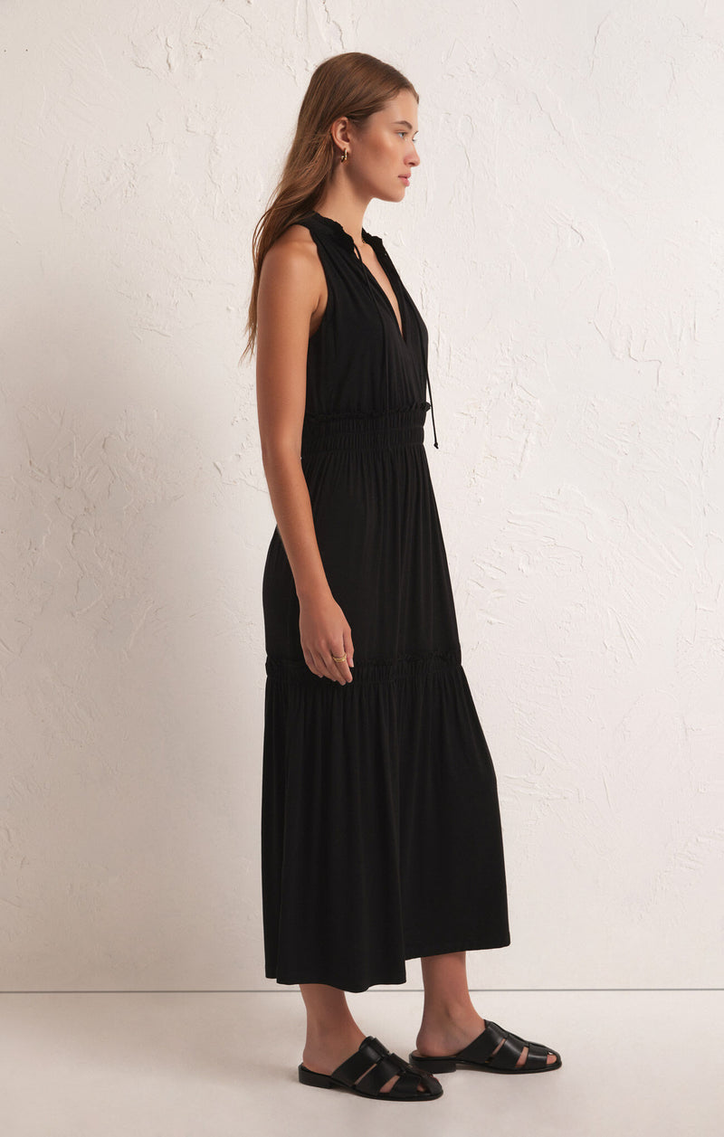 Rhea Midi Dress Black