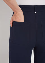 Erin High Waist Wide Leg Ponte Pants True Navy