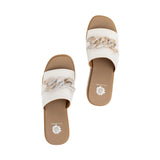 Alora Wedge Slides Bone