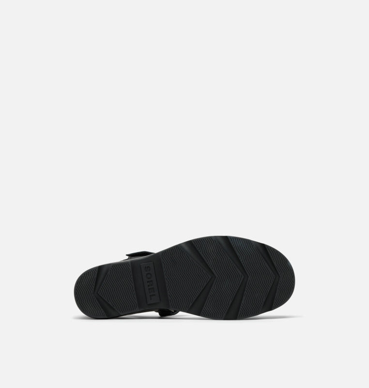 Joanie IV Y Strap Wedges Black + Sea Salt