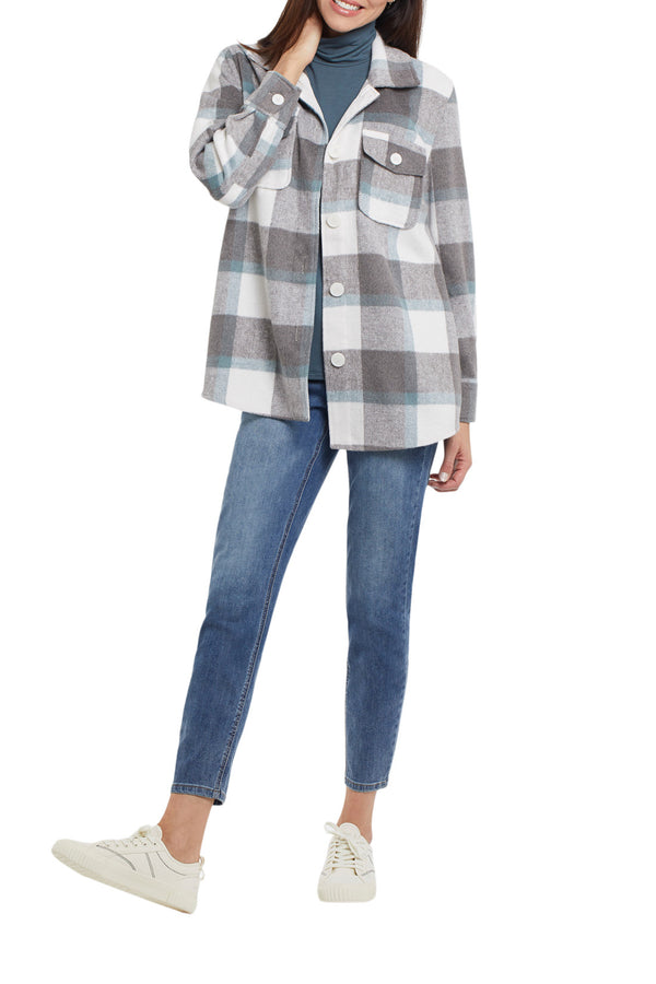 Wool Cozy Pocket Shacket Stillwater