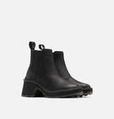 Hi Line Heel Chelsea Boot Black + Sea Salt