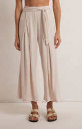 Isla Pucker Knit Pants Whisper White