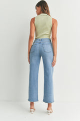 High Rise Wide Leg Jeans Medium