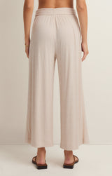 Isla Pucker Knit Pants Whisper White