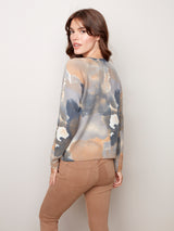 Reversible Printed Sweater Chestnut