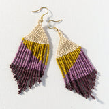 Erin Ombre Beaded Earrings Lilac