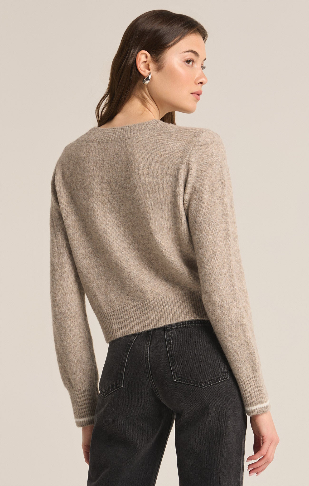 Amour Milan Sweater Heather Taupe