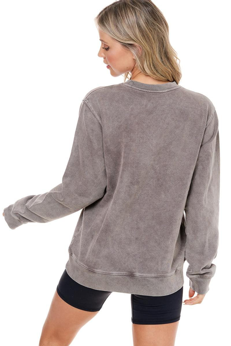 Mama Needs Coffee Relax Fit Sweatshirt Choco