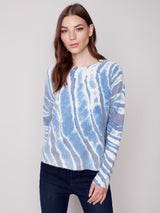 Reversible Printed Sweater Denim