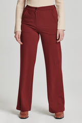 Bishop High Rise Wide Leg Pant Vino
