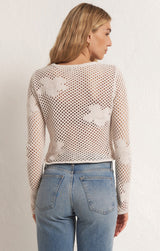 Blossom Floral Sweater Natural